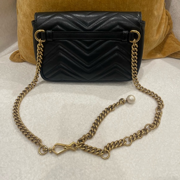 Gucci Pearl Marmont Belt Bag Fanny Pack - Picture 2 of 8